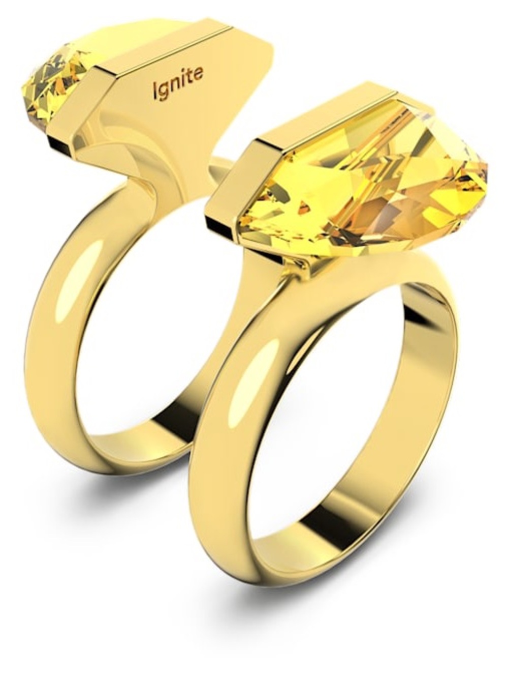 Swarovski Lucent Ring Magnetic, Yellow - Picture 2 of 5